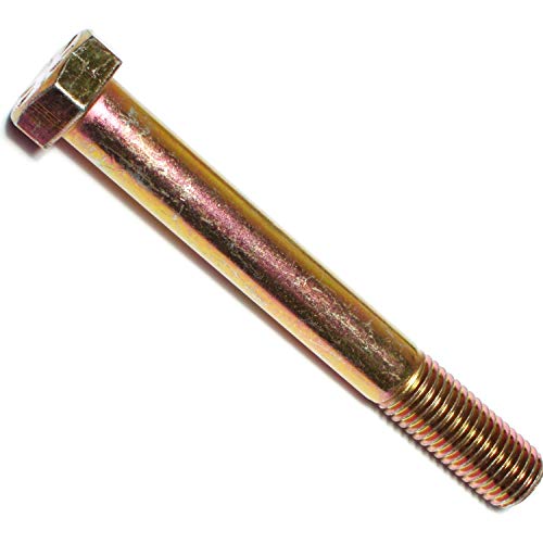 Metric Class 8.8 Hex Cap Screws Zinc Plated M8-1.25 x 16mm, 100 -Pieces, Coarse Thread Fully Threaded DIN 933 by Newport Fasteners