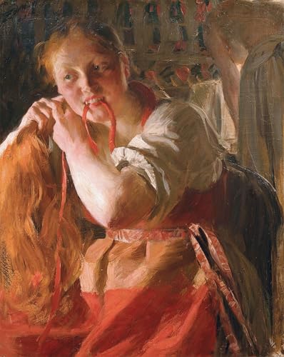 Toile Margit Anders Leonard Zorn pour créer une ambiance galerie d'art dans votre grand salon