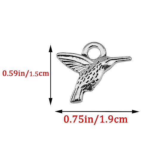 50% Off 50PCS Small Hummingbird Charms for Jewelry Craft Making - Image 2