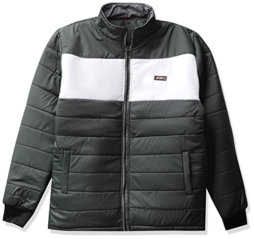 Image of Christy World Men's Regular fit Jacket (FULJJACT 08 BGRN L Green Large)
