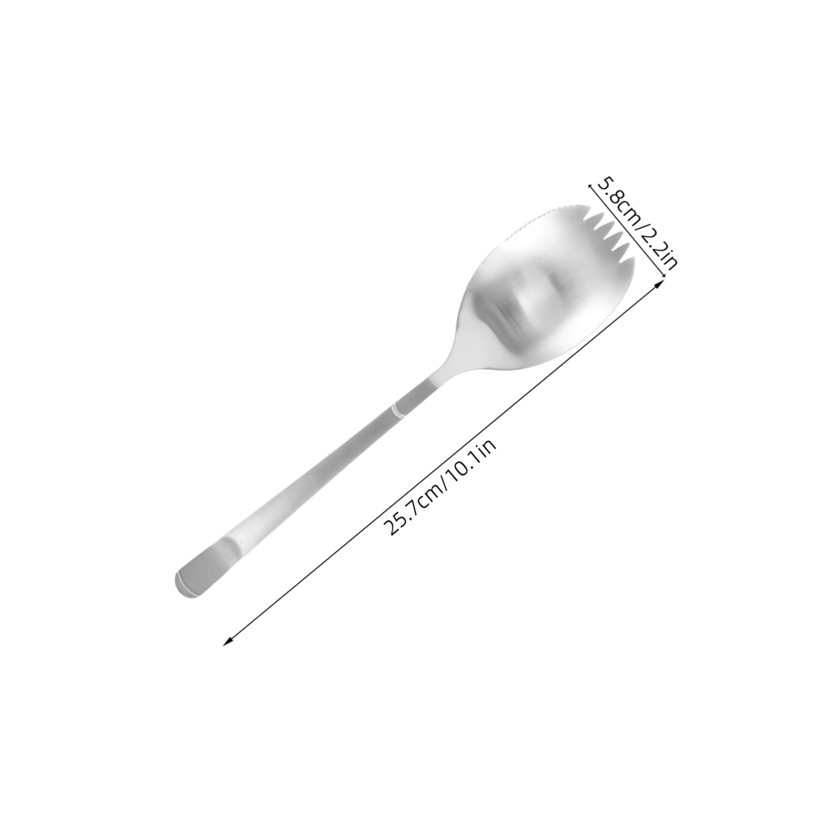 INOOMP Stainless Steel Serving Spork Utensil Multi Functional Silverware for Efficient Portioning Restaurant for Buffet and Catering Events