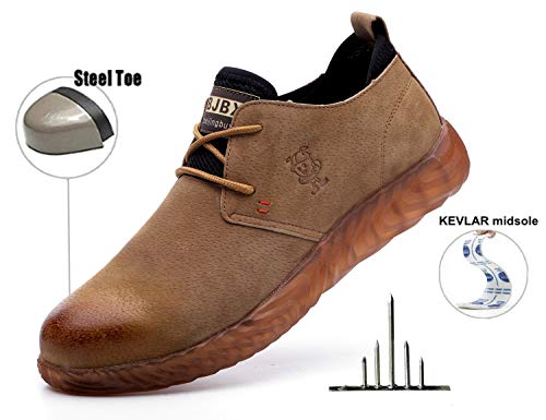 VOLKLAND Men Casual Leather Steel Toe Safety Shoe2