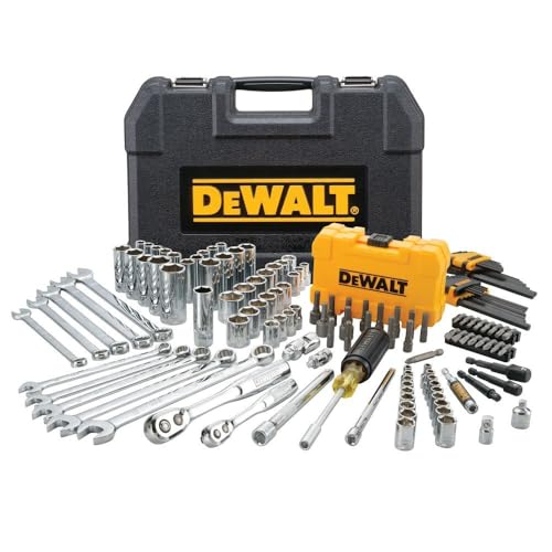 DEWALT 142-Piece Mechanics Tools Kit & Socket Set, MM/SAE (DWMT73802)