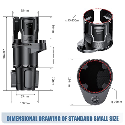 Portavasos Expandible para Mazda CX30 con Rotación 360° miniatura 3