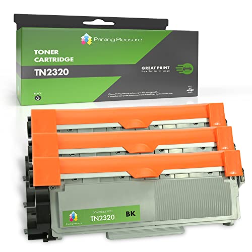 Printing Pleasure TN2320 TN2310 Compatibile Brother TN-2320 TN-2310 Cartucce di Toner per MFC-L2700DW HL-L2300D HL-L2340DW MFC-L2720DW HL-L2360DN HL-L2365DW DCP-L2520DW DCP-L2500D 3 Nero