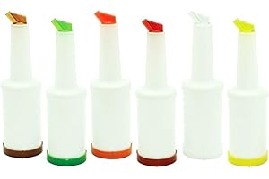 Winco Flow-N-Stow Juice Bottles for Bartending