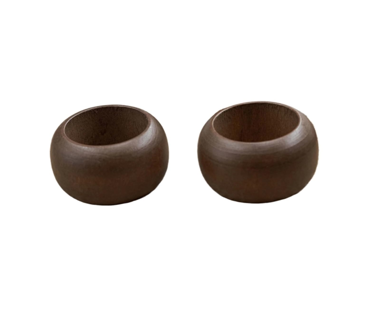 10PCS Wooden Napkin Rings for Weddings Banquets Table Decor Rustic Napkin Holder