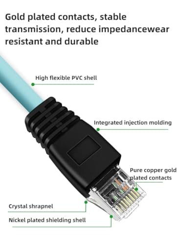 Cable Ethernet Cat7 M12 a RJ45 1 metro STP industrial miniatura 3