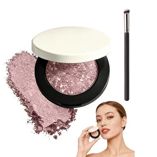 Multicolor Metallic Eyeshadow 2026 New Multi Chromatic Shimmer Eyeshadow Buildable Eye shadow Palette for Daily Makeup High Pigment Eye shadow for All Skin Tones (01Rose gold)