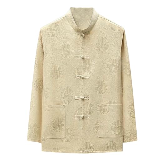 Chemise homme style chinois manches longues lin léger printemps été mode