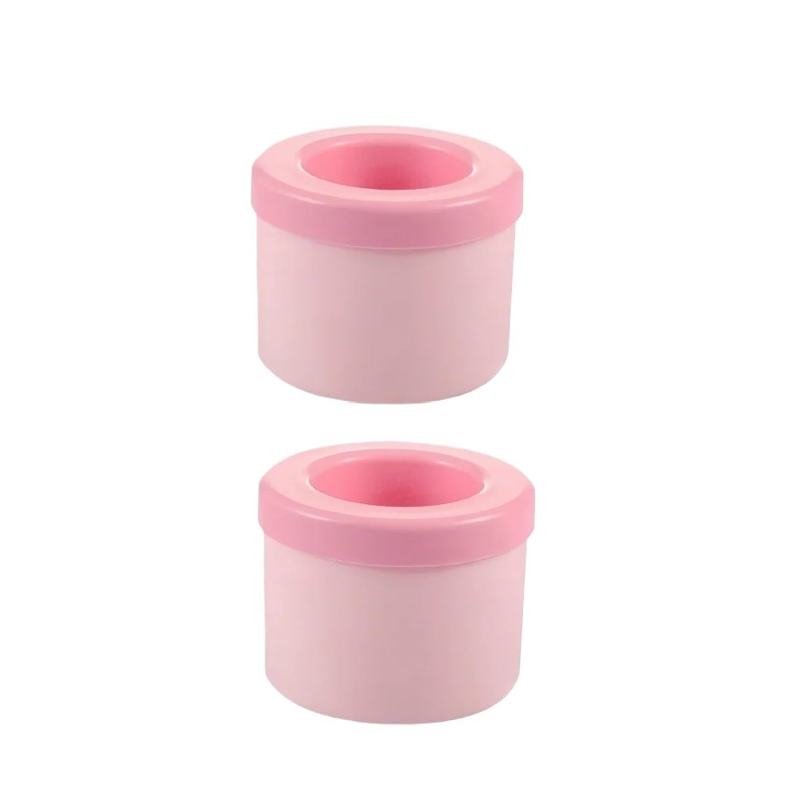 Eiskübel-Becherform Aus Lebensmittelechtem Silikon, Schnellgefrier-Eiswürfelform(2pcs pink)