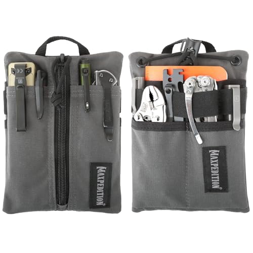 Image of MAXPEDITION Platy Pocket Organizer, Durable EDC Tool Pouch for Men, Neck Wallet with Paracord Lanyard, Holds Flashlight, Multitool, Pen, Notebook