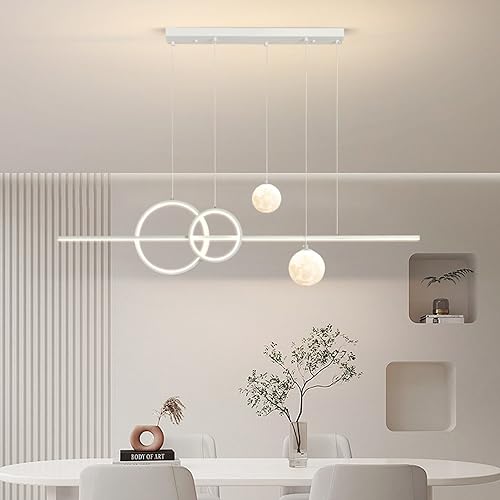 Suspension bar LED pour îlot de cuisine et repas chaleureux en famille