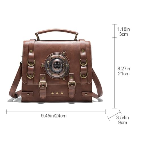 Accessoire de costume gothique en cuir rétro aux finitions d'art