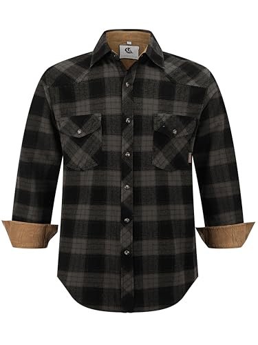 Chemises en flanelle à manches longues pour homme COEVALS CLUB