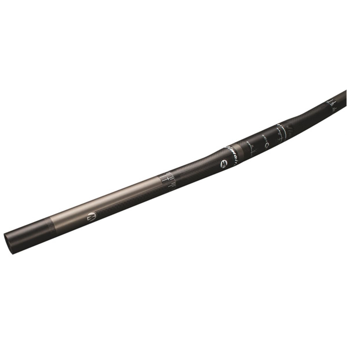 Guidon VTT en Fibre de Carbone 25,4 mm, Guidon Long 480/520/560/580/600/620/640/660/680/700 mm pour DH/XC/AM/FR (Couleur : Noir, Taille 480 mm)