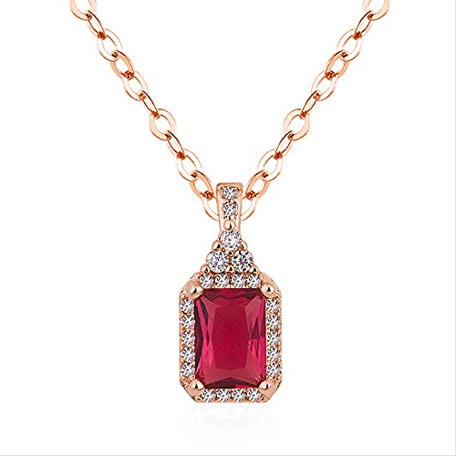 Collier Rubis Naturel et pendentif en or 14 carats pour sublimer vos soirées