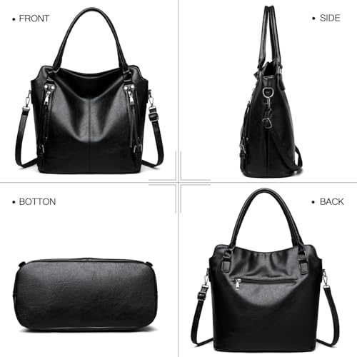 Image of 2E-youth Purses for Women Large Tote Women's Handbag Set Faux Leather Hobo Crossbody Bag 4pcs