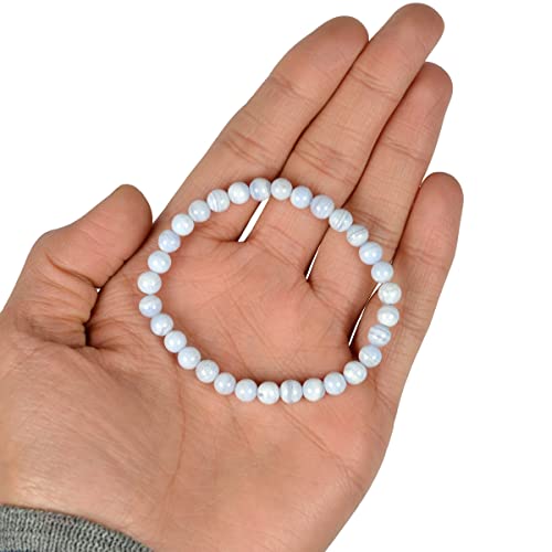 Image of Reiki Crystal Products Natural Crystal Stone Bracelet 6 mm Round Beads for Men & Women | Gemstone Jewellery Bracelet | Reiki Charged | Multiple Stone Variants Available