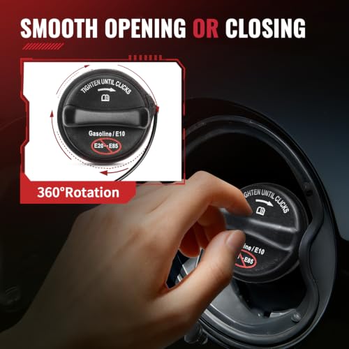 Image of Gas Cap Fuel Cap FC1079 for 2003-2021 Ford F150 F250 F350 F450 F550 Focus Fusion Edge Ranger Taurus Lincoln Mark LT MKX MKZ Zephyr Town Car Mercury Mariner Milan Sable Monterey