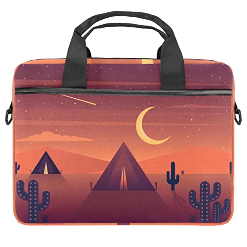 Sac bandoulière portable 13 13.3 14.5 pouces fin motif Cactus