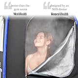 Improved 2.0 Runitude Portable Sauna Steam Pop-Up Tent | Home Sauna Steam Detox Room | Touchscreen 1000W 2.6 Litre Generator | Including Chair & 2X Protective Floor Mats | Men & Women - Image 3