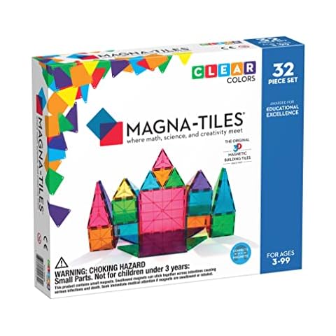 Magna-Tiles Clear Colors 32 piece set Cover
