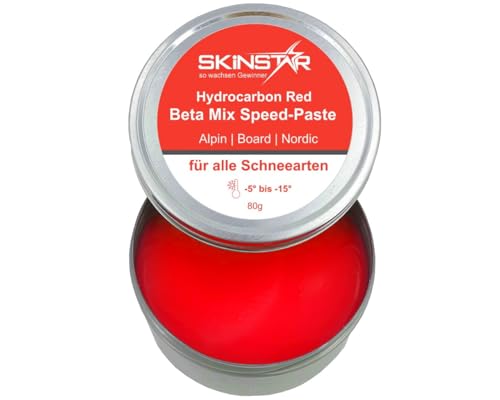 SkinStar Hydrocarbon Beta Mix Red Speed Pasta Skiwax - Cera de carreras (80 g)