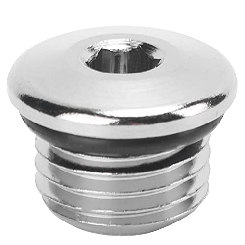 Xolsurg Dive Regulator Pressure Brass Sealing Ring Plug Screw for Dive, Low & High Pressure, Silver (High Pressure Plug)