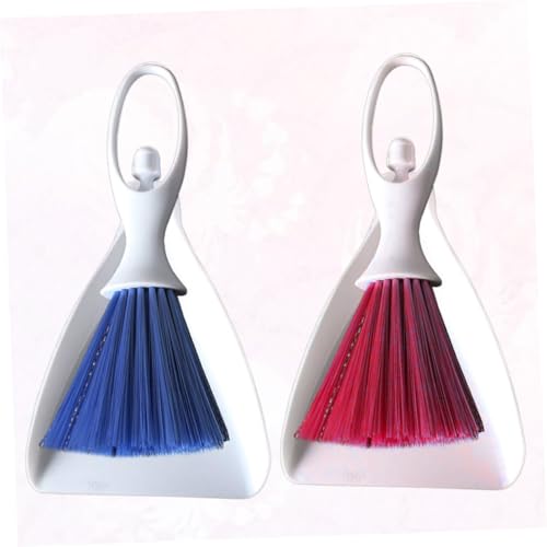 Homoyoyo 2 Sätze Mini Besen Kehrschaufel Set Tragbar Robust für Desktop Reinigung Kleine Ecken Tastaturen Büro Zuhause mit Aufhängeloch und Langlebigem Material Praktisches Zufällige Farbe – Bild 7