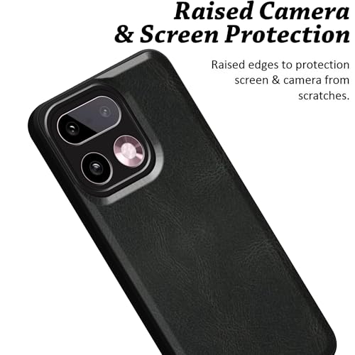 Image of amazon basics Back Cover for Realme 16 Pro Plus 5G | Ultra Slim Soft Rubberised Case | Oil Feel Soft Leather Back | Camera Protection - Black