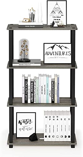 Image of Ash & Roh 4-Tier Multipurpose PVC Rack- Engineered Wood Wall Shelf for Bedroom, Living Room, Garage, Kitchen Storage Shelves (H-3.7 Feet |W-2 Feet |D-1 feet) (4-Tier PVC Rack)