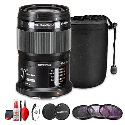 Olympus M.Zuiko Digital ED 60mm f/2.8 Macro Lens for Micro Four Thirds Cameras (Bundle)