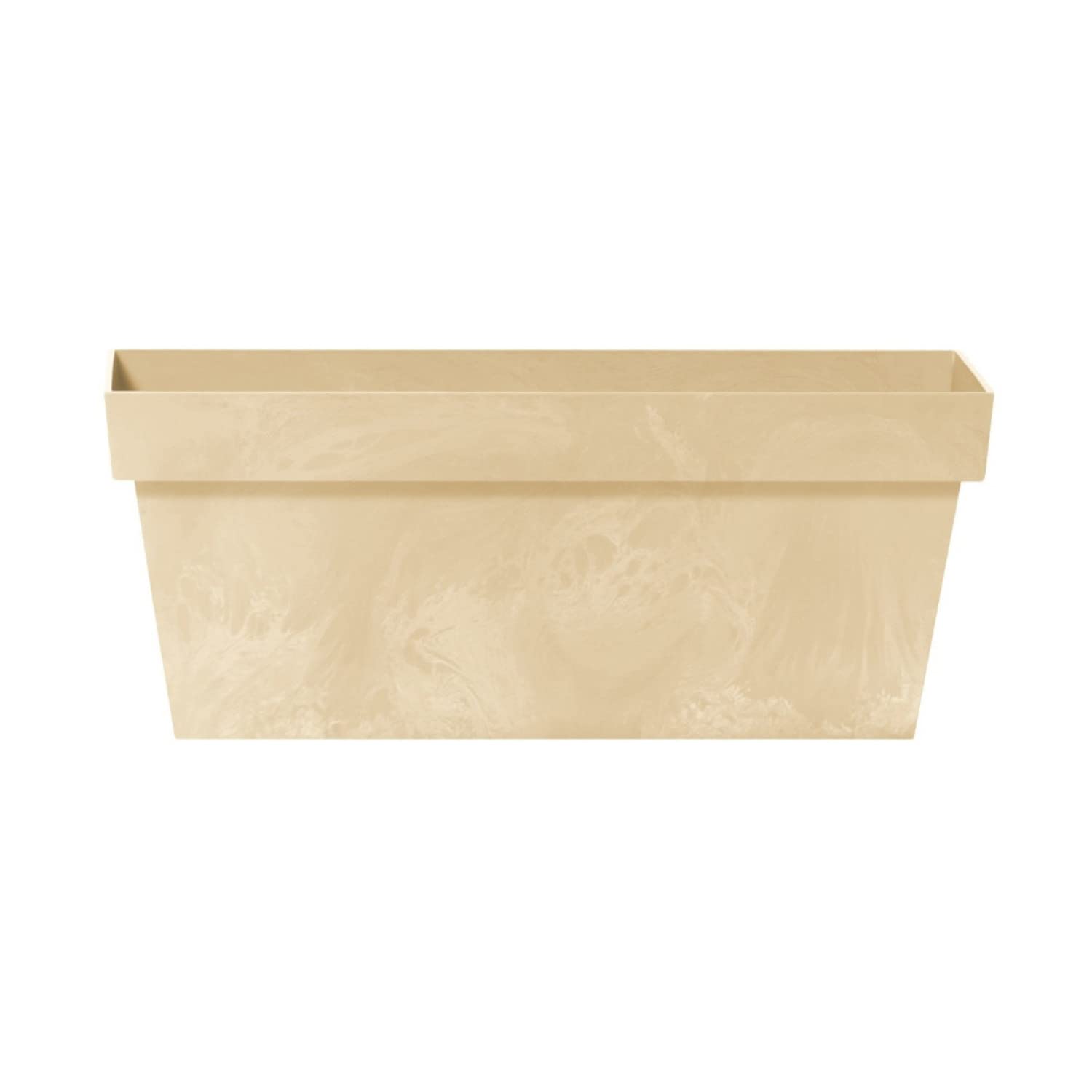 Properplast Vaso Cube Slim Effetto Cemento 8L | Fioriera Rettangolare Moderna Cm 39x18x16 - 4