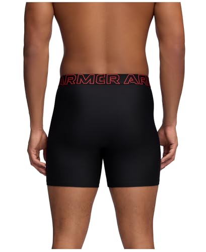 Image of Under Armour mens Multi-pack Performance Tech Boxerjock Brief, 6 inch Inseam, All-day Comfort & Soft
