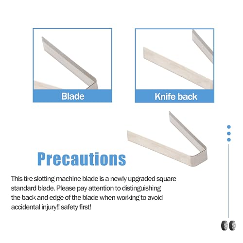 Image of #4 7 /32 Tire Groover Blade #4 7 /32 inch for Ideal Tire Groover Regroover Square Tool-Tire Regroover Blades 18 Pack