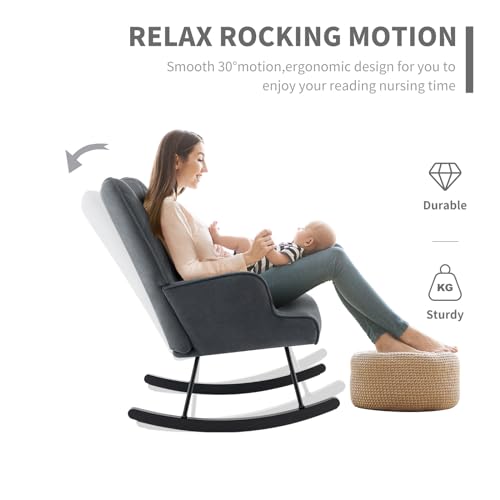 Sillón plegable gris con tapizado de tela miniatura 4