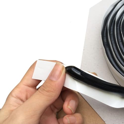 Image of Rv Window Butyl Tape Sealant: Outside Adhesive Seal Butyl Rubber Tape for Car Rv Windows Door Windshield - 1 /8 inch inch X 3 /4 inch inch X 30' Waterproof Glue Black Repair Tape