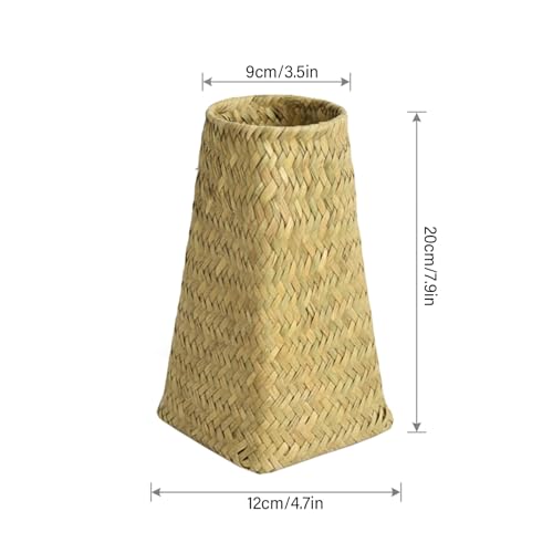 Vase en osier incassable pour compositions de fleurs
