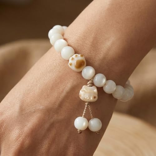 Image of MUDI Bracelet For Women, Bodhi Seed Beads Bracelets Fidget Healing Energy Protection Stretch to My Man Jewelry Gift