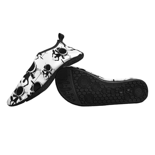Drummer and Drums Durable Water Shoes Womens Mens Jogging Slip-On Socks Outdoor Beach Swim River2