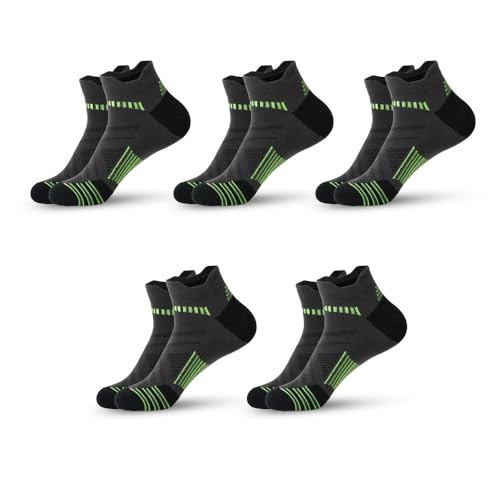 Men's Sport Socks,No Show Running Low Cut Athletic Moisture-Wicking Odor Control Sports Socks with Cushioned