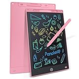 PANOLEAP 12 Zoll LCD Schreibtafel für Kinder & Erwachsene – wiederverwendbares Maltafel, löschbares Zeichen- und Kritzelbrett, tragbares Schreibbrett, Lernspielzeug & Geschenkidee (rosa)