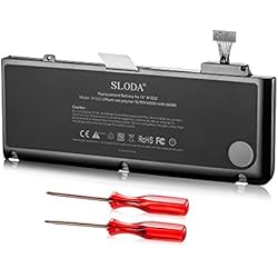 SLODA Batería de Repuesto de Portátil para Apple Macbook Pro 13´´ A1322 (A1278 Mid-2009 Mid-2010 Early-2011 Late-2011 Mid-2012) MacBook Pro 13 A1322 Batería de Repuesto [Li-Polymer 10.95V 6000mAh]