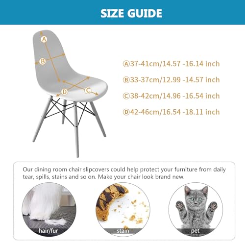 Housses de chaise de salle à manger extensibles pour protéger des taches et usures - 6