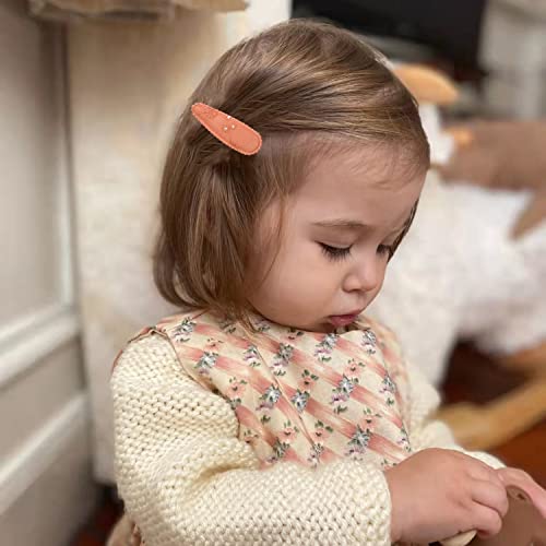 Gulelayar 24 Pcs Cute Girls Hair Clips, Flower Cotton Hair Clips For Girls, Floral Print Snap Hair Barrettes Non-Slip Hairpins Hair Accessories For Baby Girls Toddlers Kids Teens (Style A) #TOP4