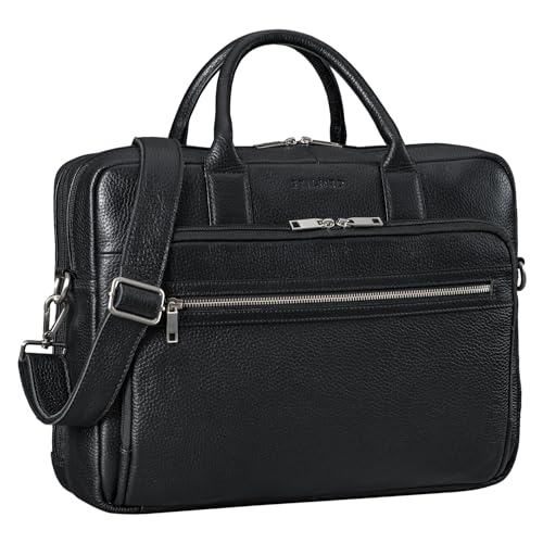 STILORD 'Dawson' Sacoche Professionnelle Cuir Sac à Bandoulière Vintage Serviette XL Cartable Business Sac d'affaires pour Ordinateur 15.6 Pouces,...