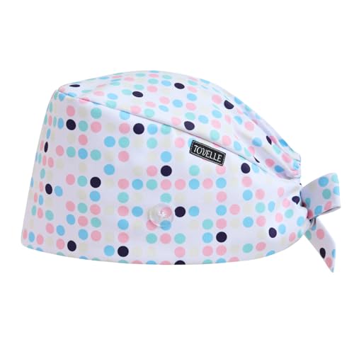 Image of Scrub Caps for Women with Buttons, Classic Surgical Caps