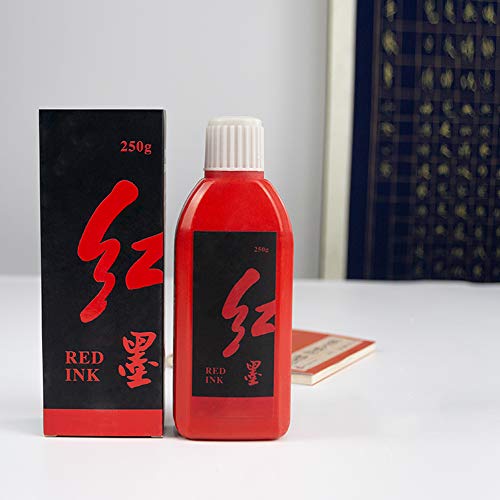 Chromatic Sumi Ink for Japanese Brush Calligraphy & Chinese Traditional Artworks (Red)