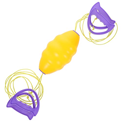 Kisangel Collaborative Hand Draw Balls 1 Set of Plastic Kids Balls for 2 Cooperative Puller Interactive Play